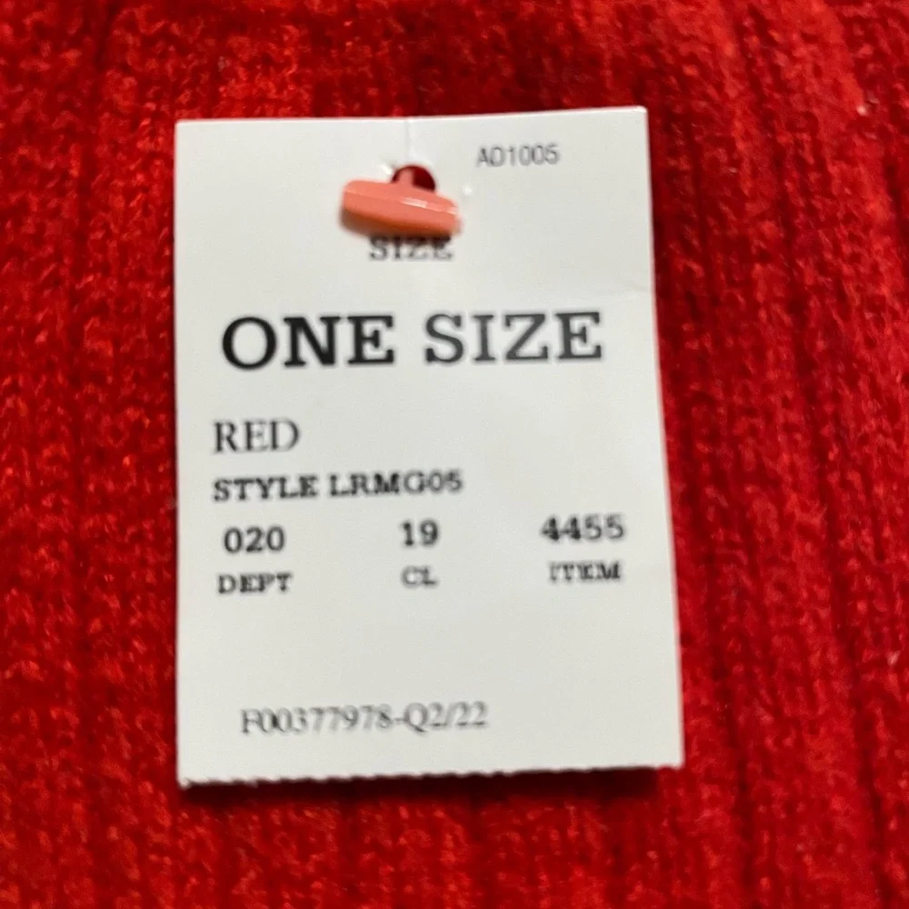 Cozy Red Socks  2 pair OSFM
